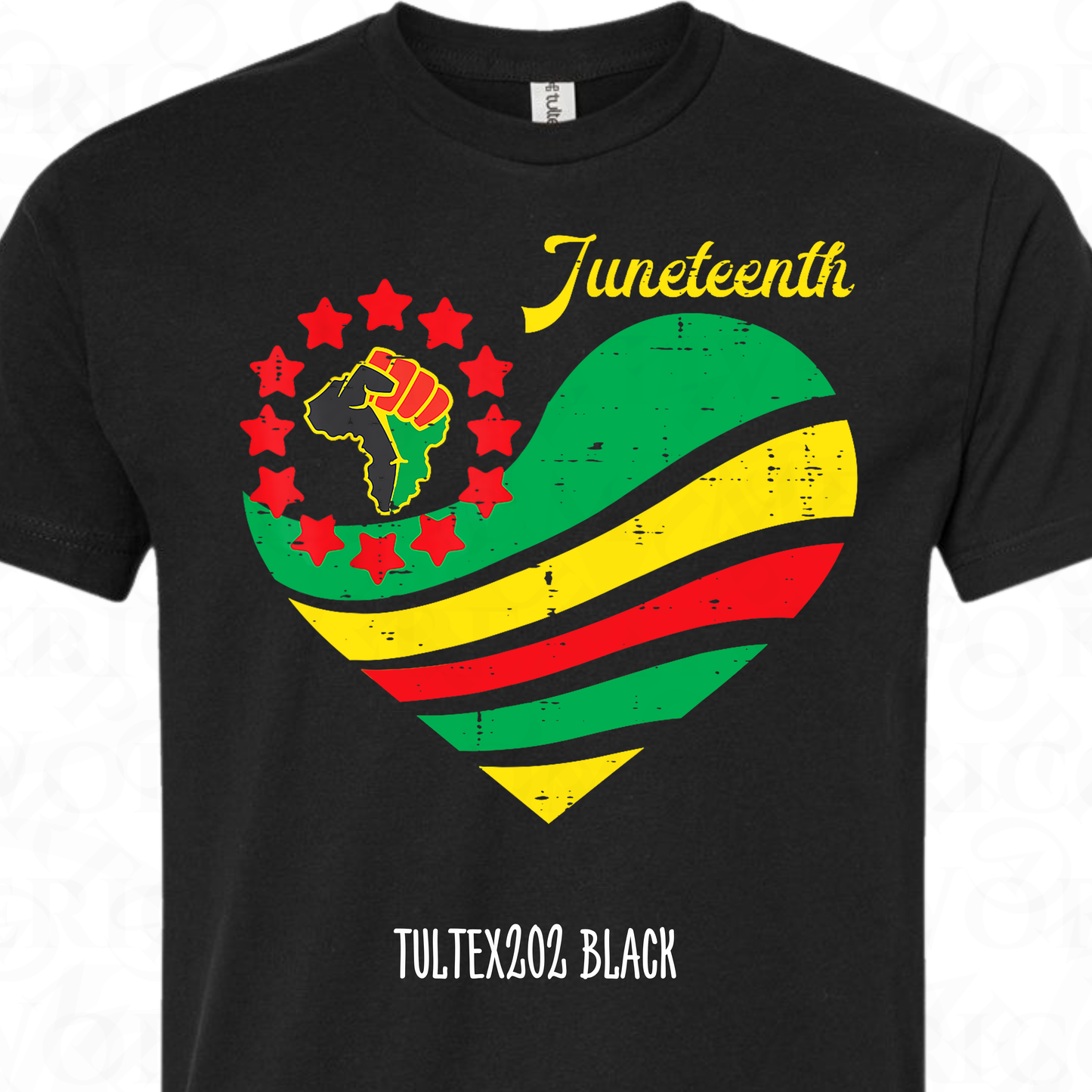 Juneteenth Heart 2 DTF