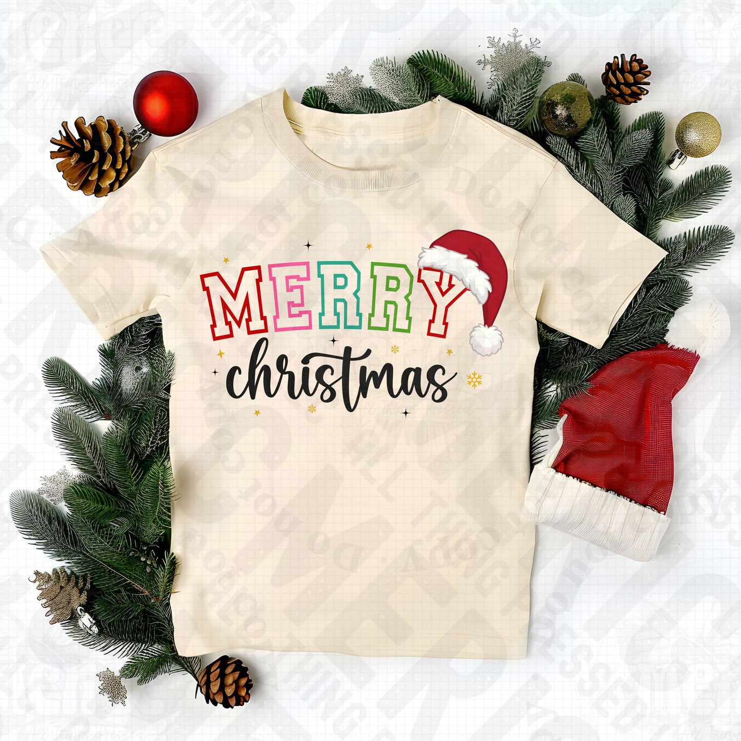 Merry Christmas DTF