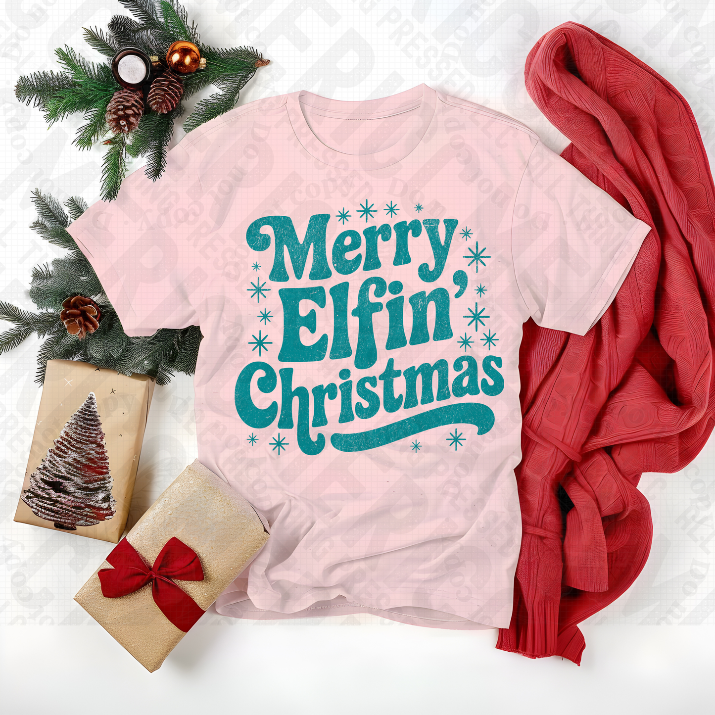 Merry Elfin' Christmas DTF