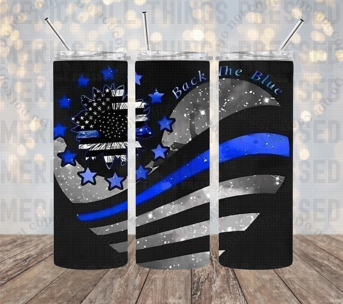 Back the Blue Tumbler