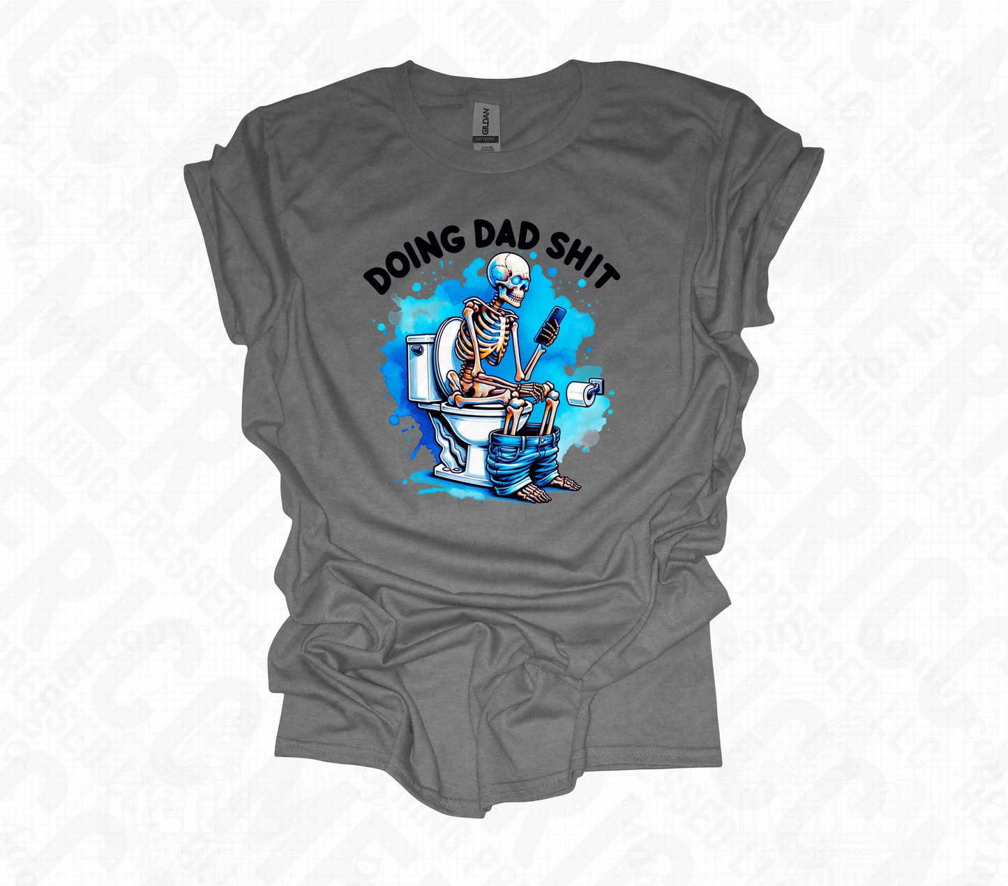 Doing Dad Shit Black DTF