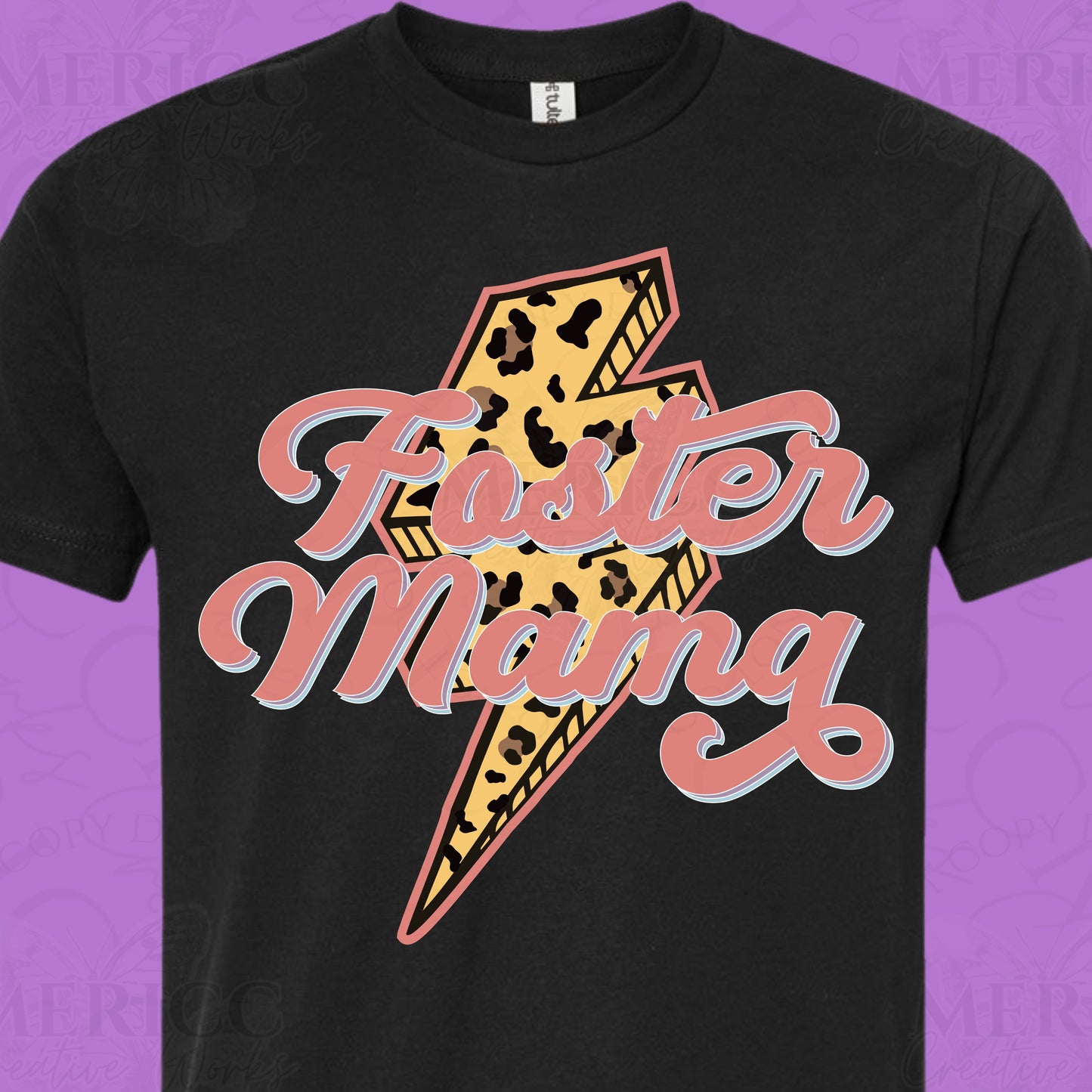 Foster Mama | Lightning Bolt DTF