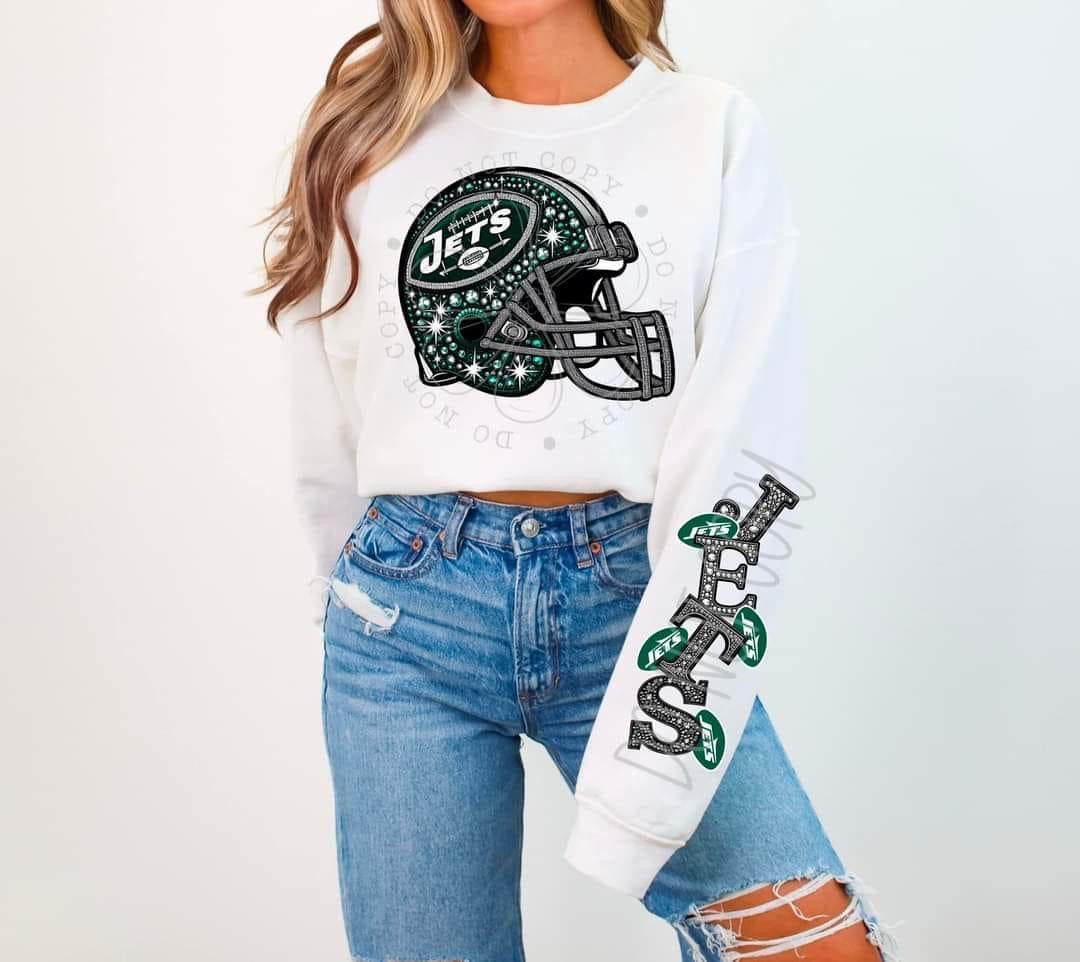 Faux Rhinestone New York Football J DTF Bundle
