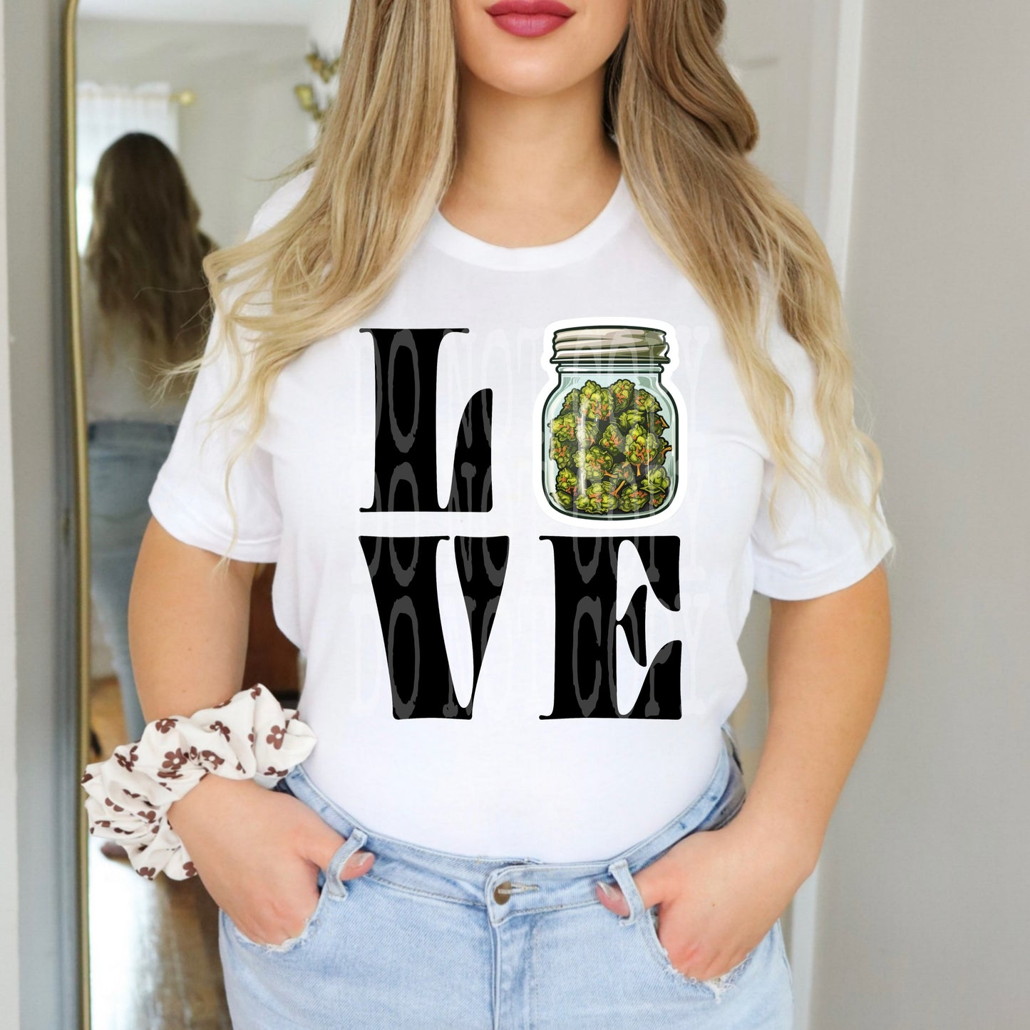 Love Jar - Black Letters DTF