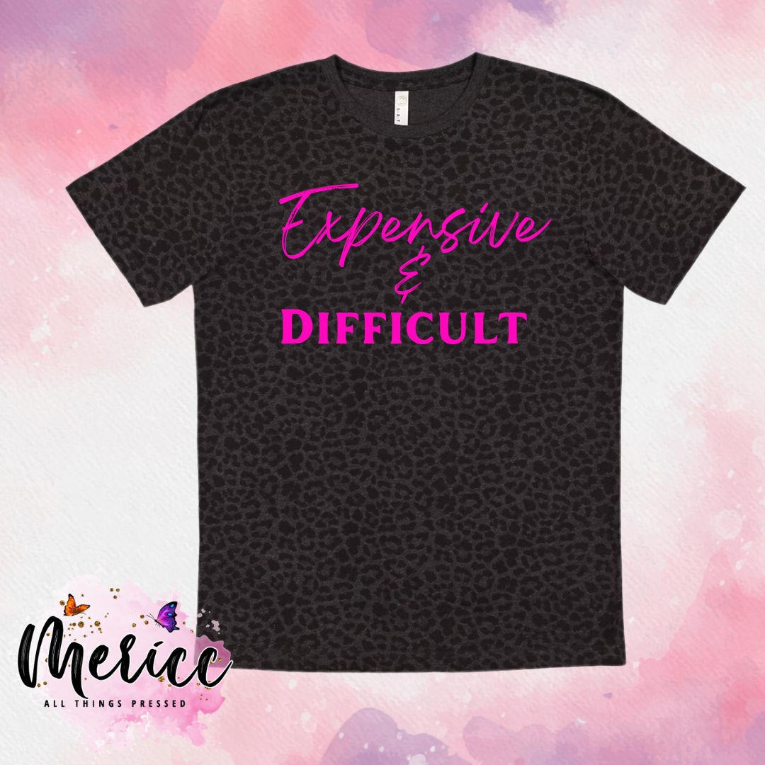 Expensive & Difficult in Black Leopard