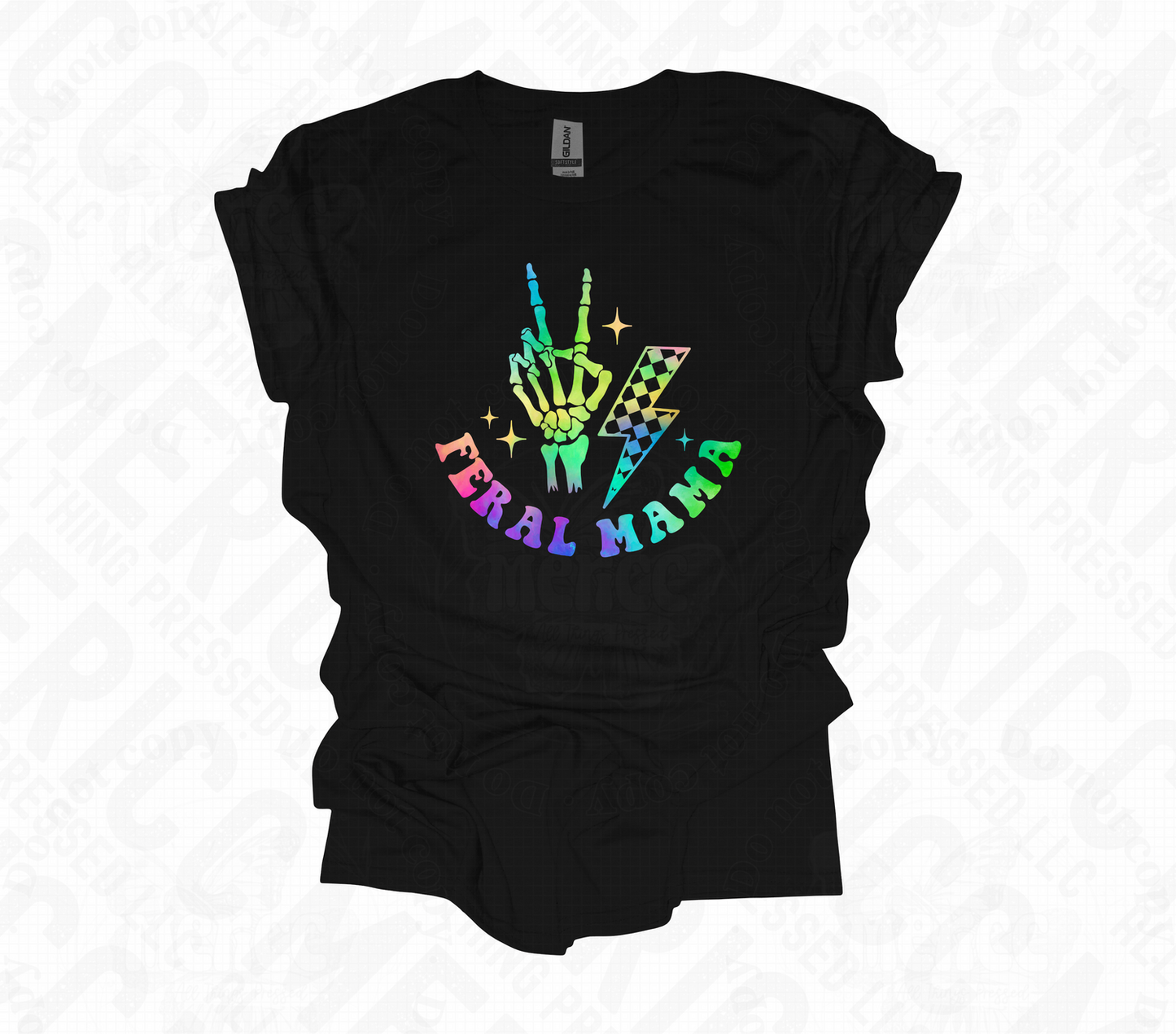 Feral Mama Skeleton Tee