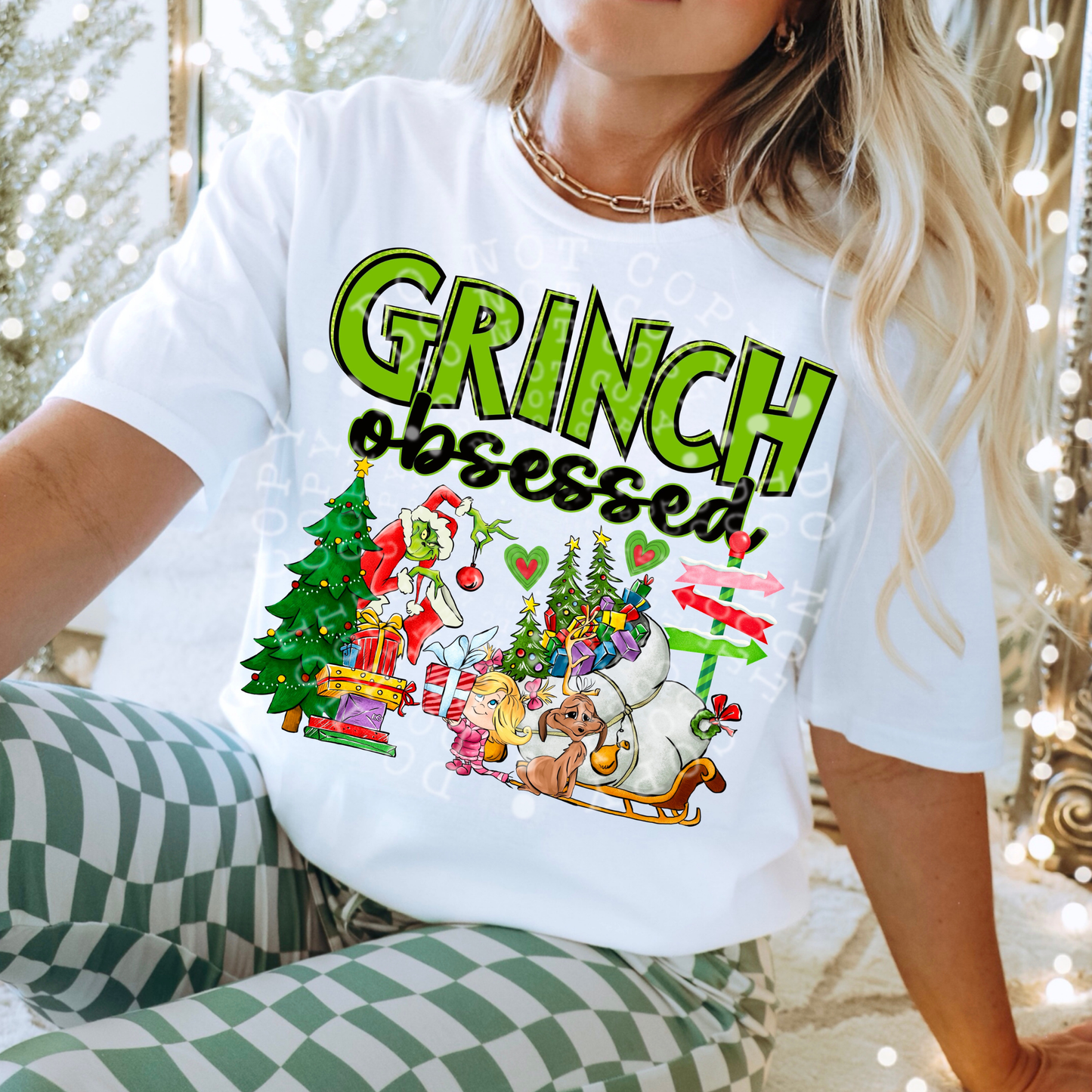 Grinch OBSESSED DTF