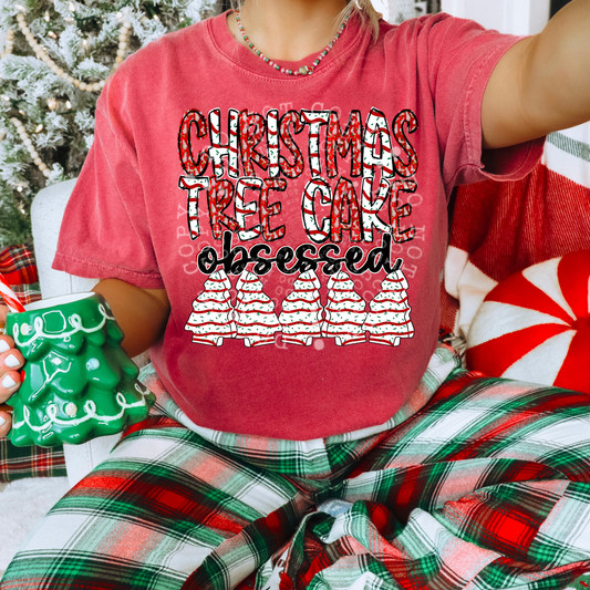 Christmas Tree Cake OBSESSED DTF