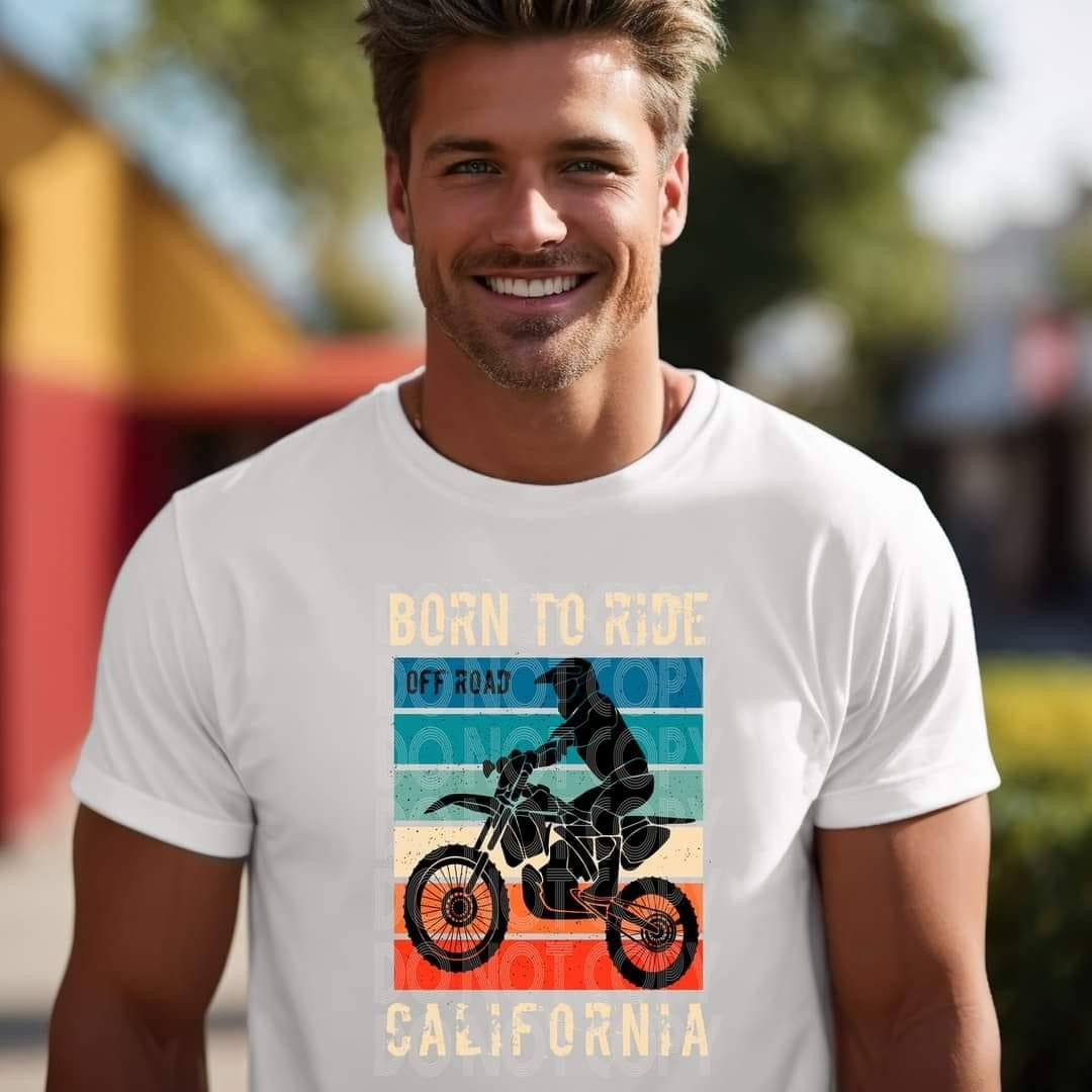 Born To Ride Off Road California Tee