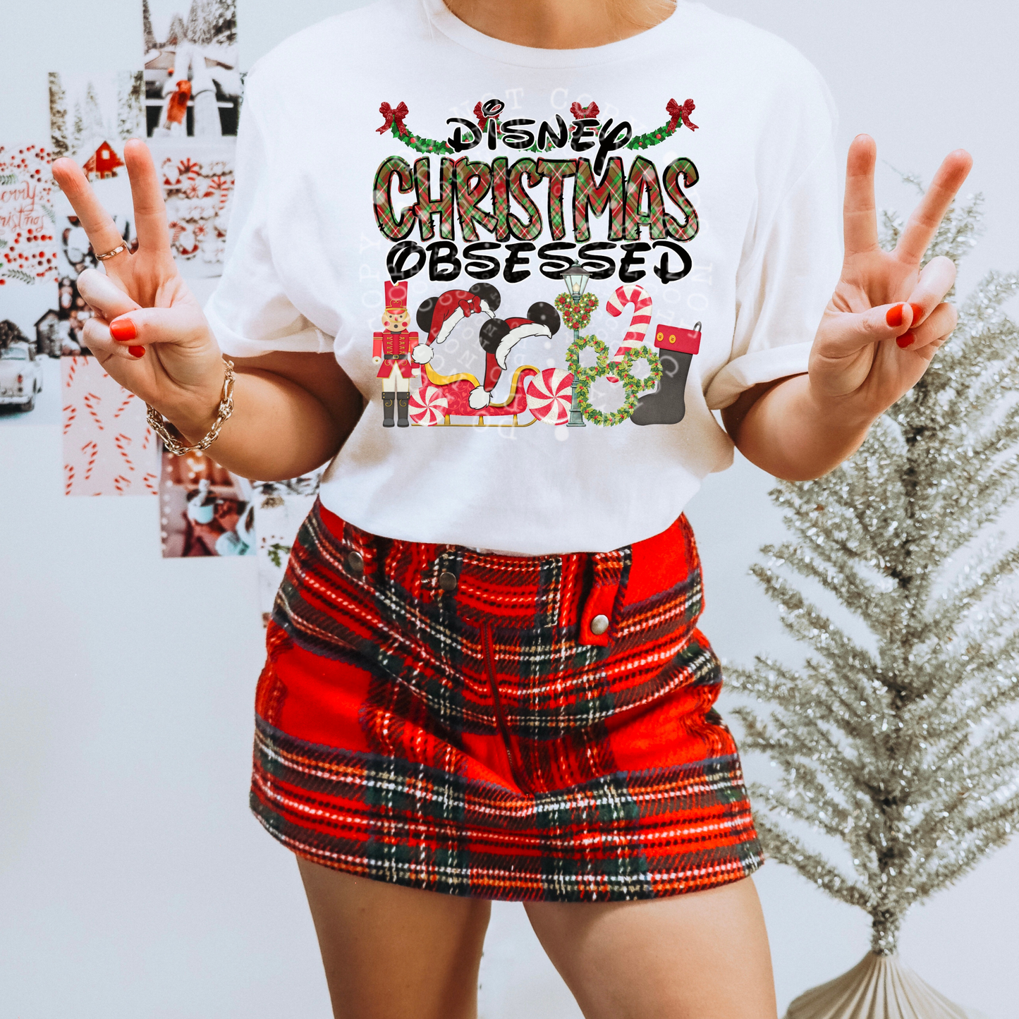 D isney Christmas OBSESSED DTF