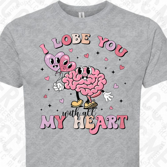 I lobe you with all my heart