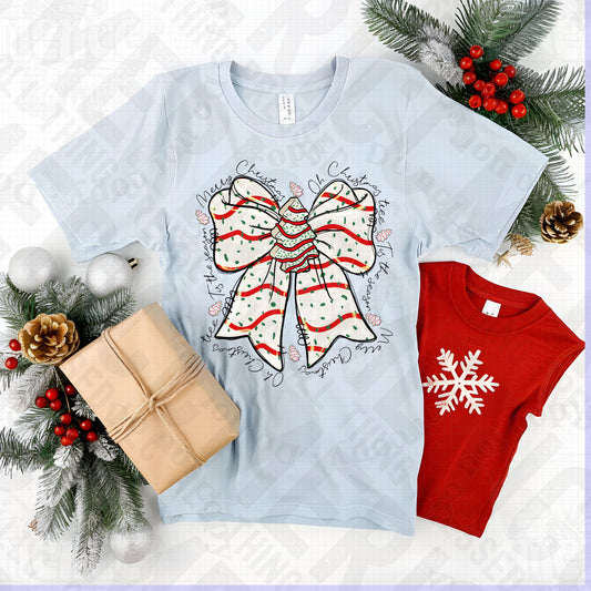 Christmas Tree Bow DTF