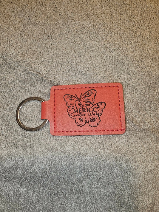 Leather Engraved Key Chain