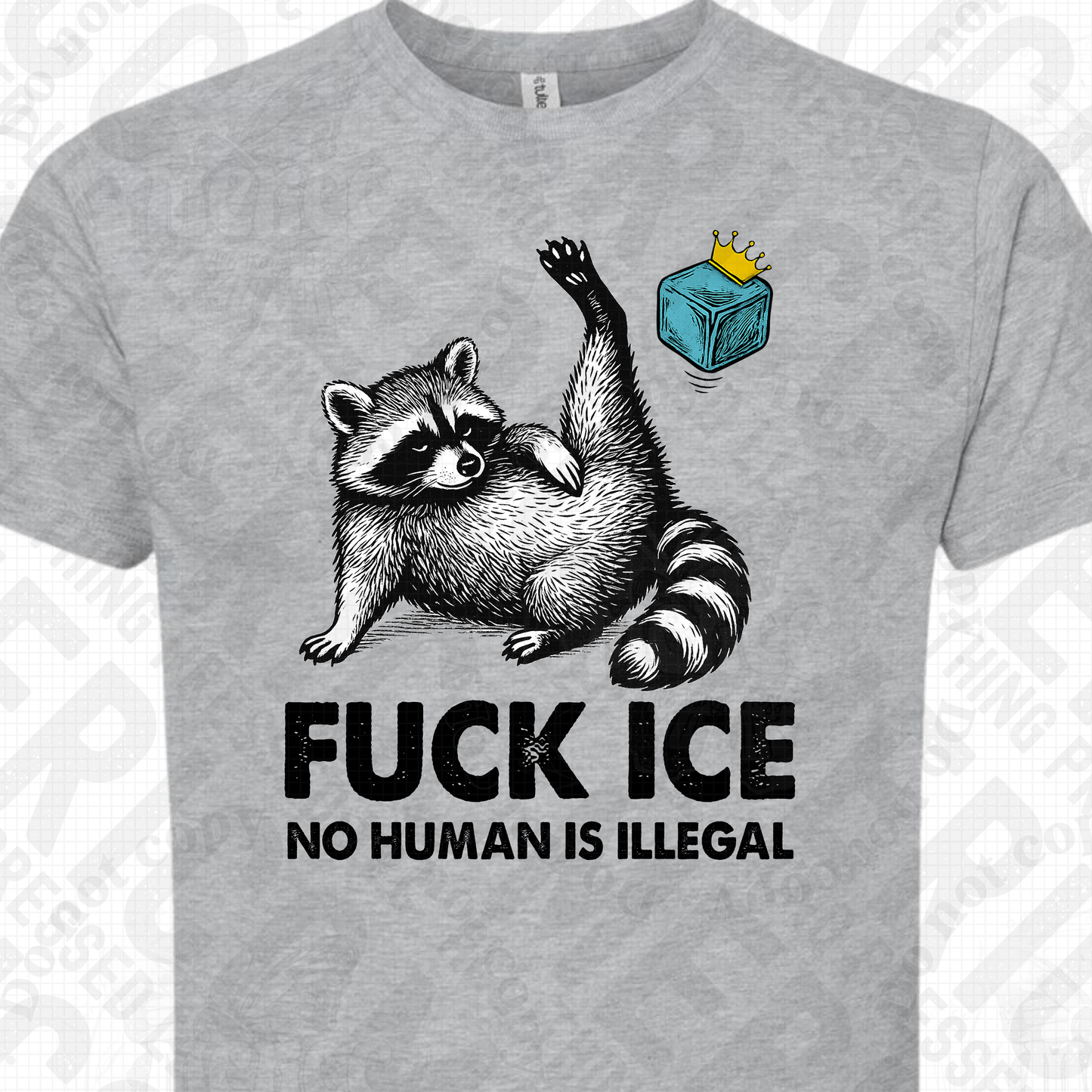 F*ck Ice, No Human is Illegal - Raccoon