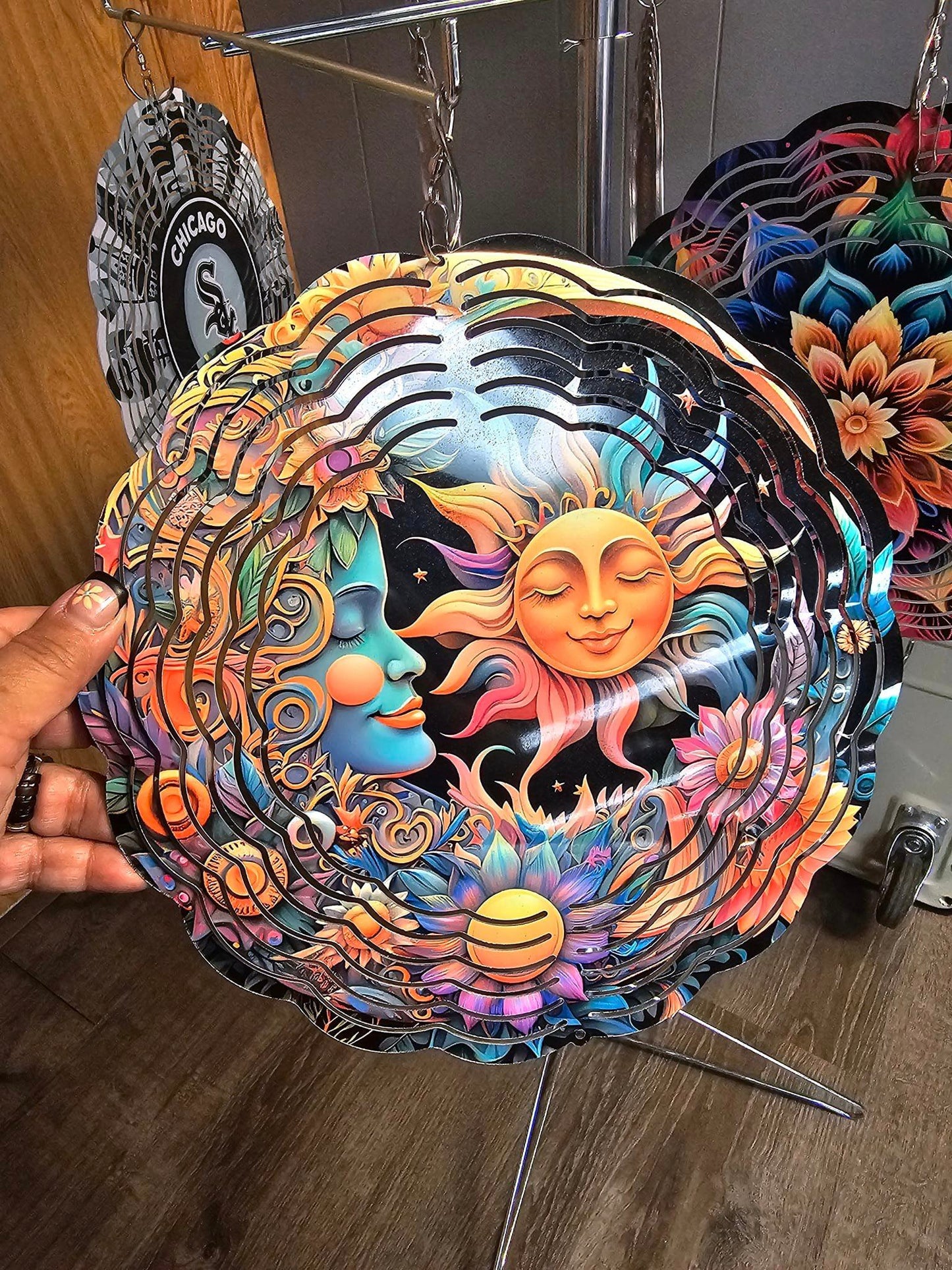 Sun & Moon Wind Spinner