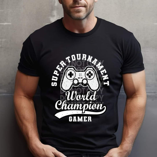 Super Tournament World Champion Gamer Tee