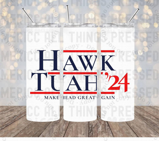 Hawk Tuah ‘24 White Tumbler