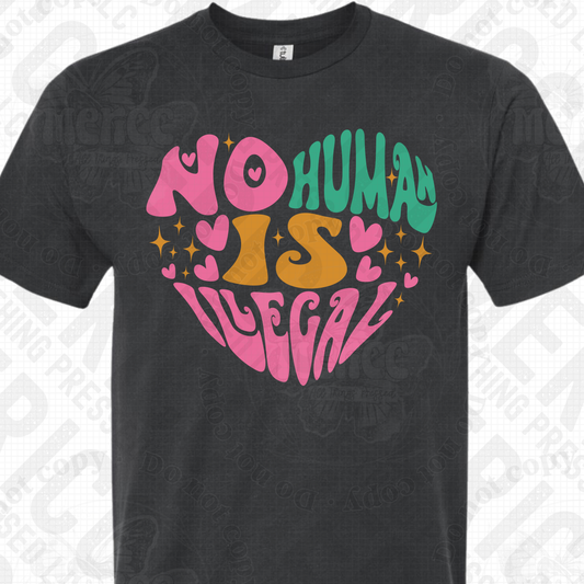 No Human Is Illegal - Heart