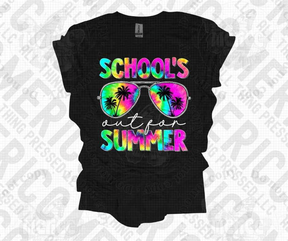 Tie Dye School’s Out For Summer 😎 Tee