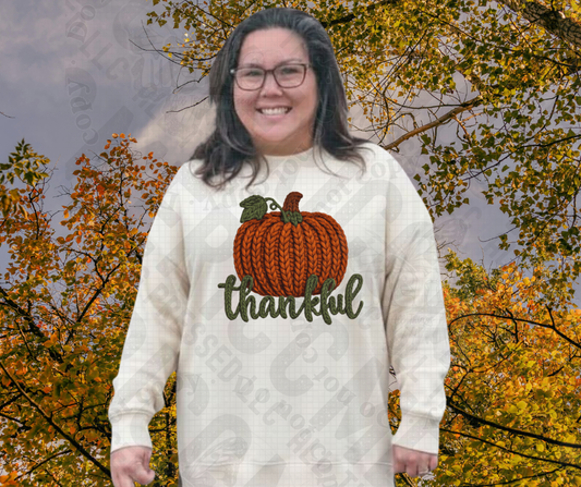 Thankful Pumpkin DTF