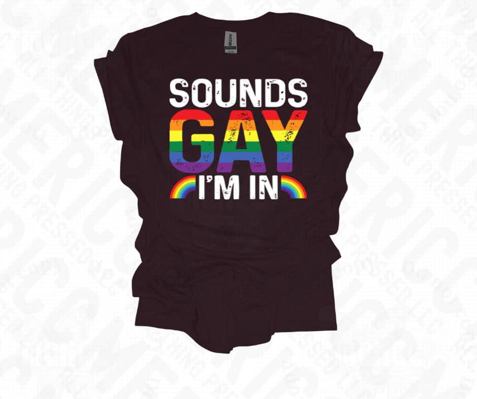 Pride ‘Sounds Gay I’m In’ 🌈 Tee