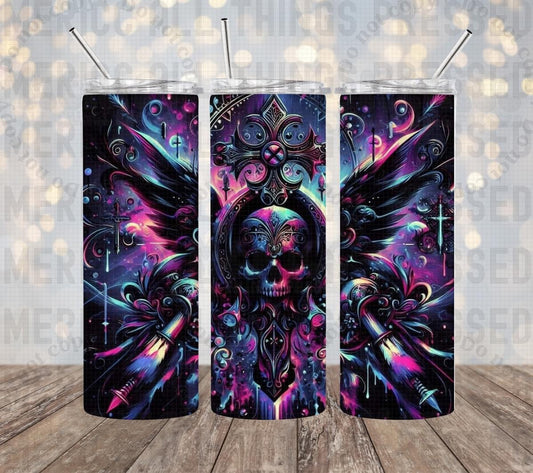 Galaxy Skull Tumbler