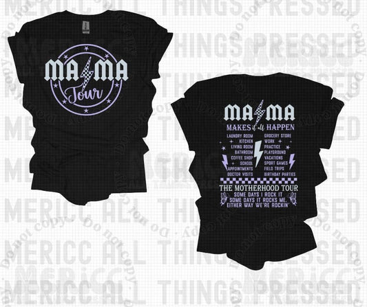Light Blue Mama Tour ⚡️ Front & Back Tee
