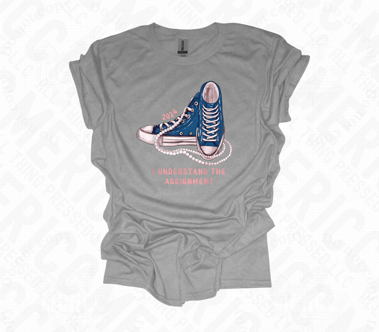 I Understand the Assignment Chucks & Pearls Tee
