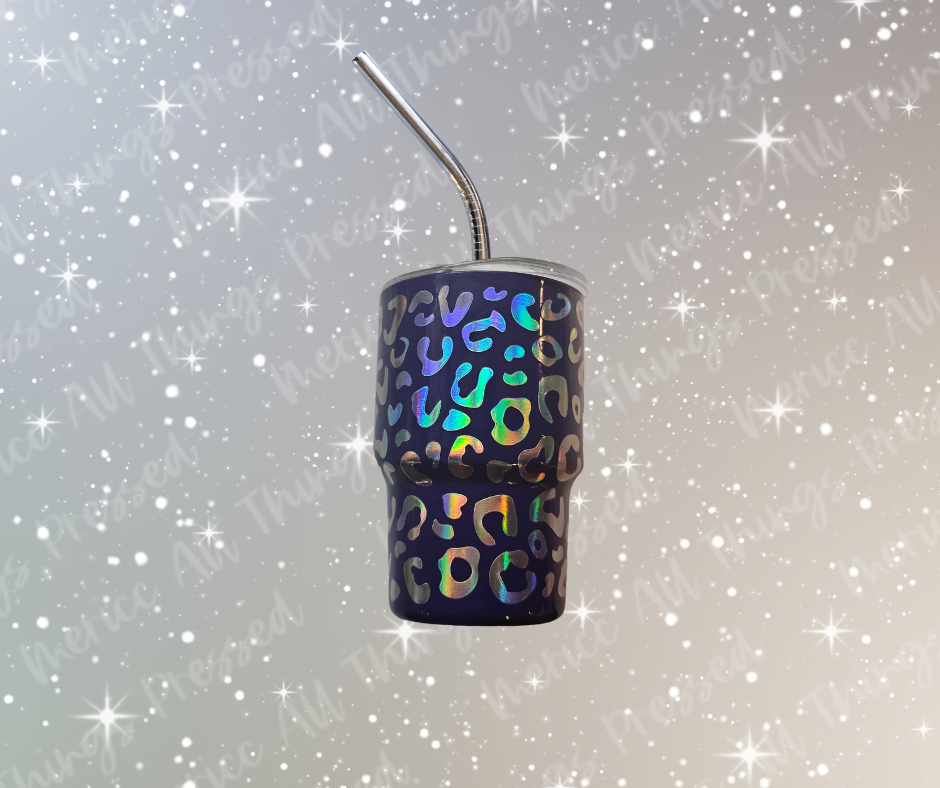 3oz Leopard Print Stainless Steel Tumblers