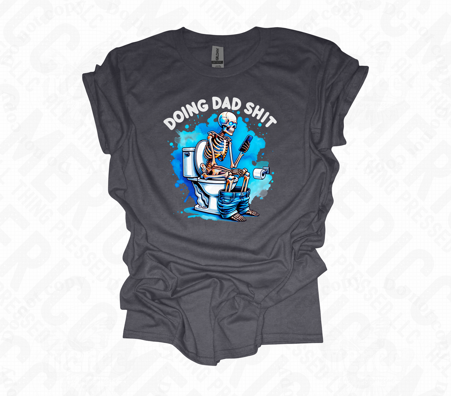 Doing Dad Shit White DTF