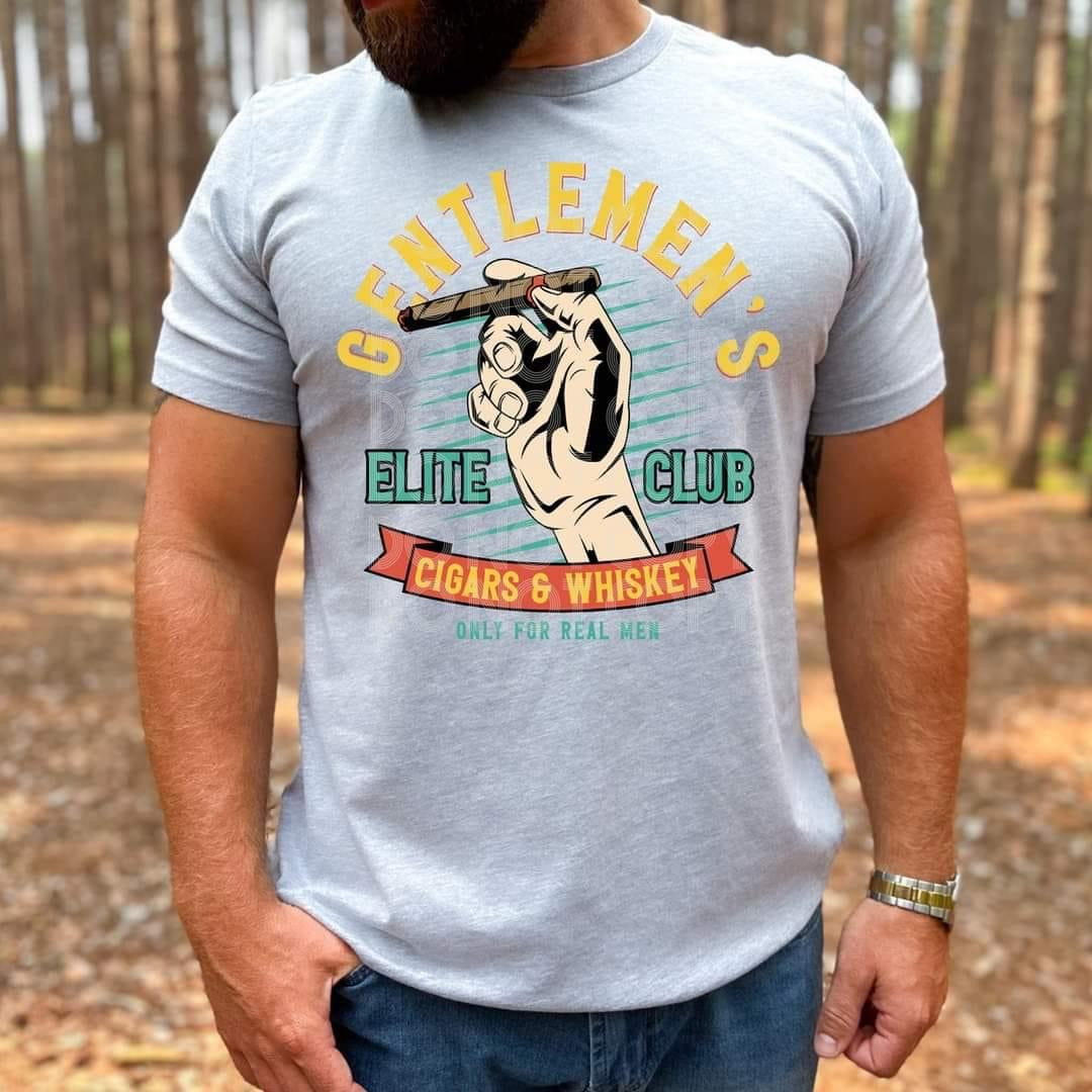 Gentlemen’s Elite Club | Cigars & Whiskey Tee