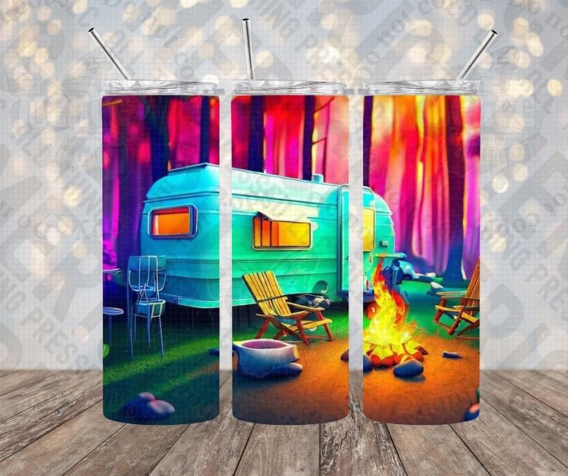 20oz | 30oz Relaxing  Forest Camper Tumbler 0118