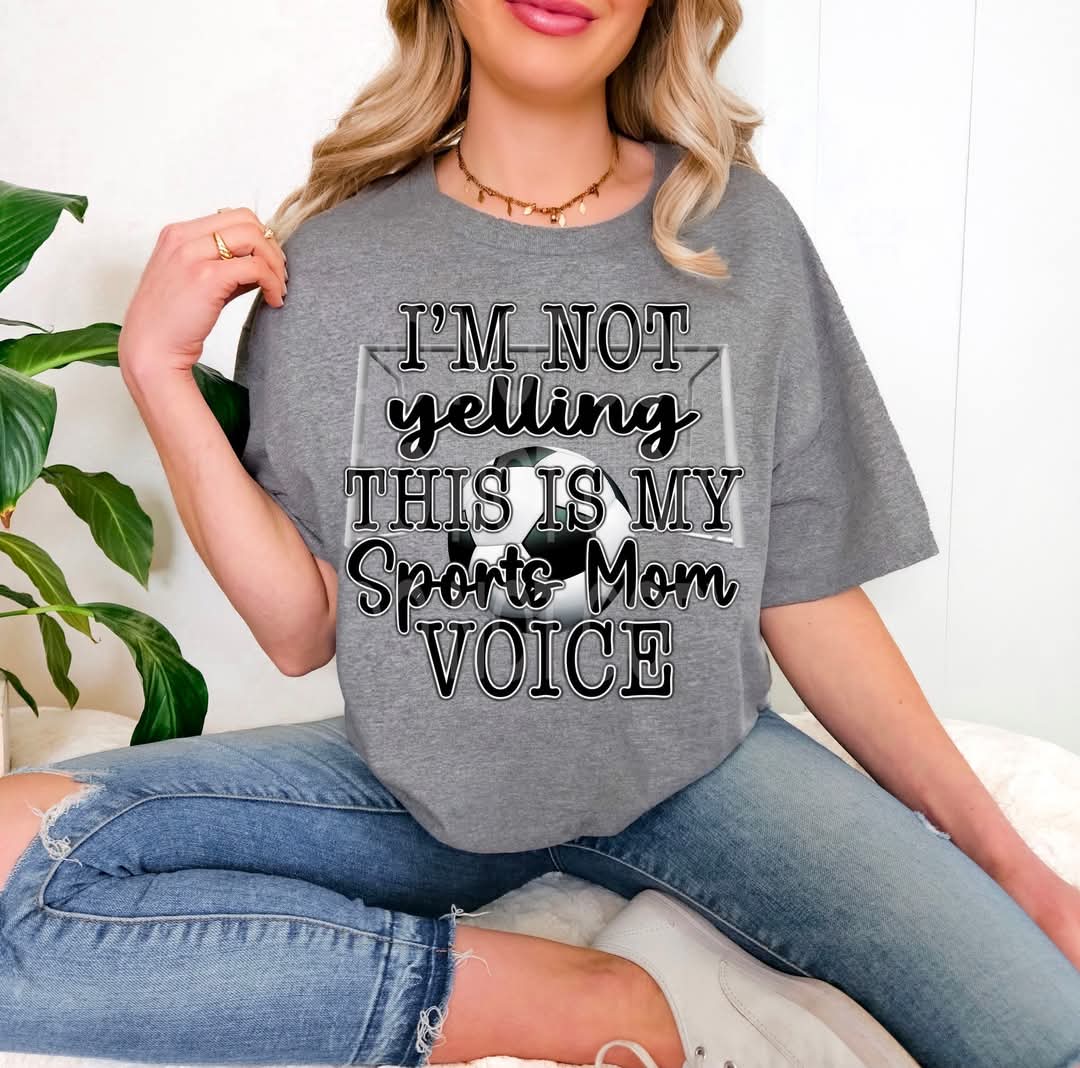 Sports Mom Voice Soccer Tee