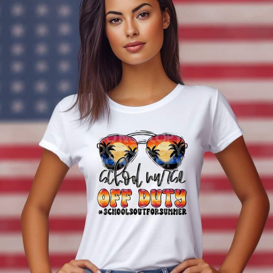 ‘School Nurse Off Duty’ 🕶️ Tee