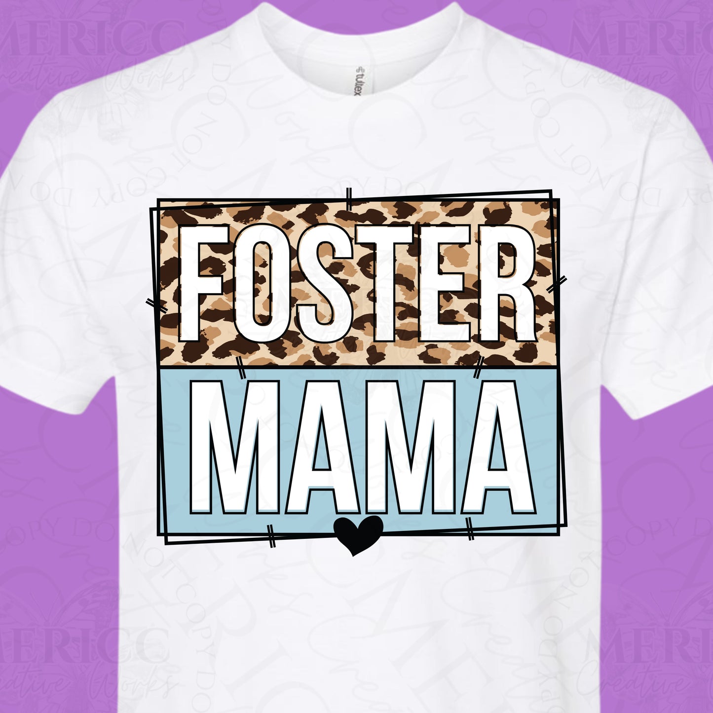 Foster Mama | Cheetah Print DTF