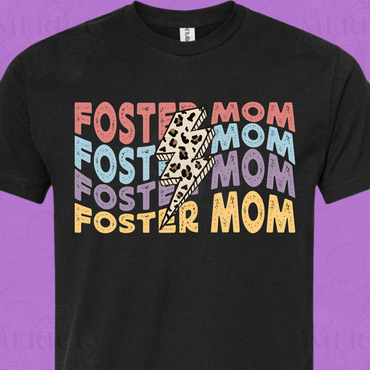 Foster Mom | Lightning Bolt DTF