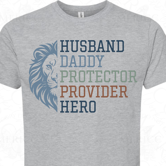 Husband, Daddy, Protector, Provider, Hero | Blue
