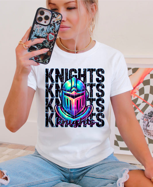 Knights Rainbow Mascot Tee