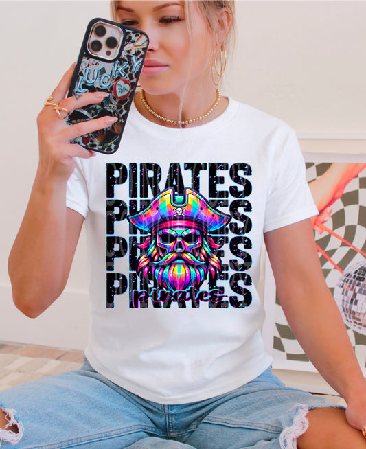 Pirates Rainbow Mascot Tee