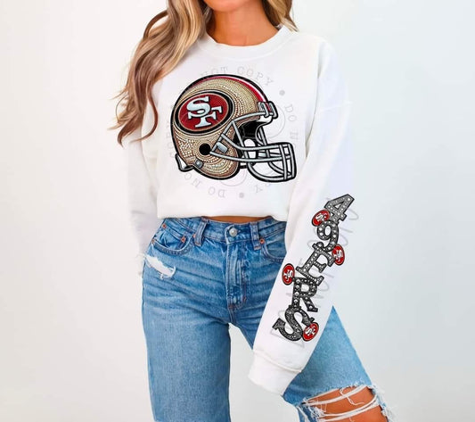 Faux Rhinestone San Francisco Football DTF Bundle