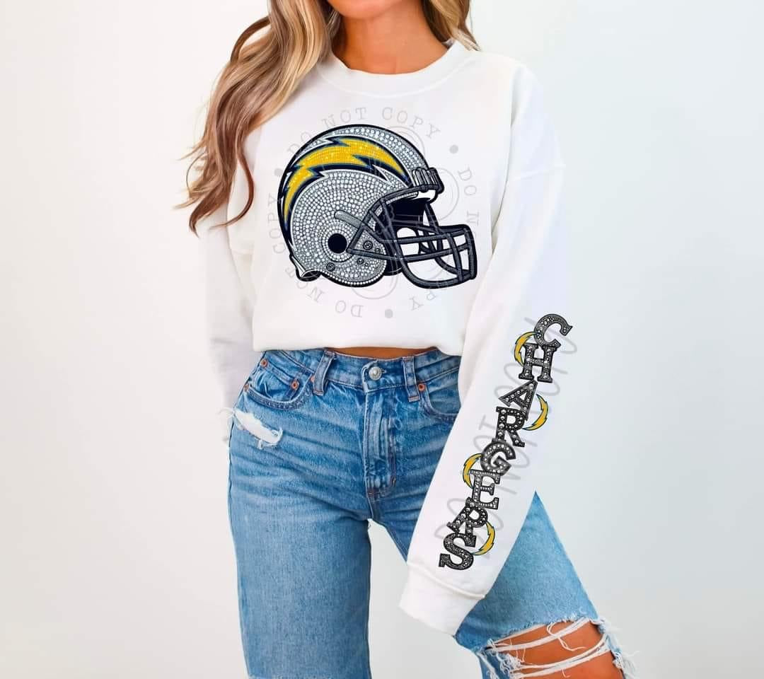 Faux Rhinestone Los Angeles Football C DTF Bundle