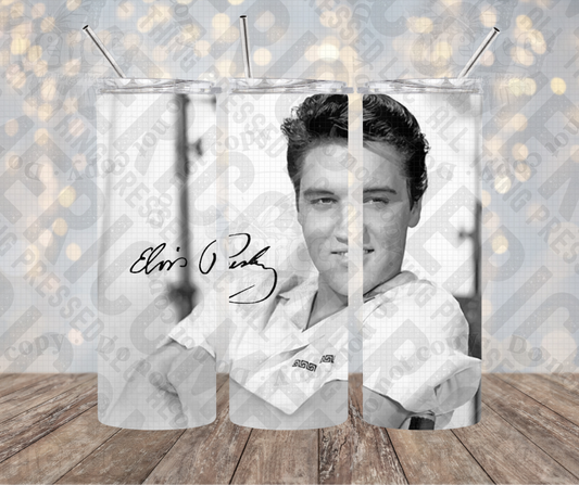 20oz | 30oz King Elvis B&W Tumbler 0077