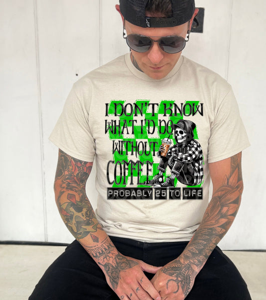 Do Without Coffee Men Green DTF