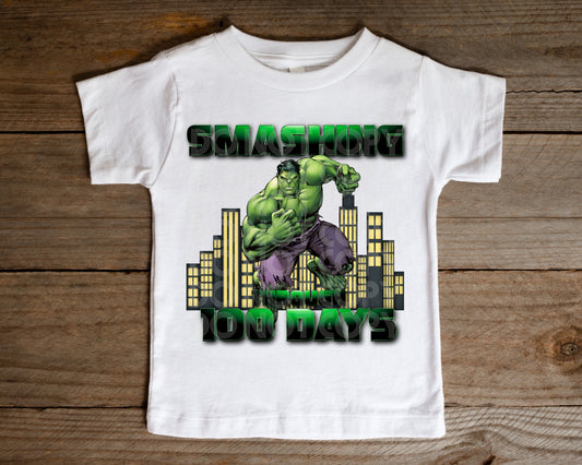 Smashing Through 100 Days Tee