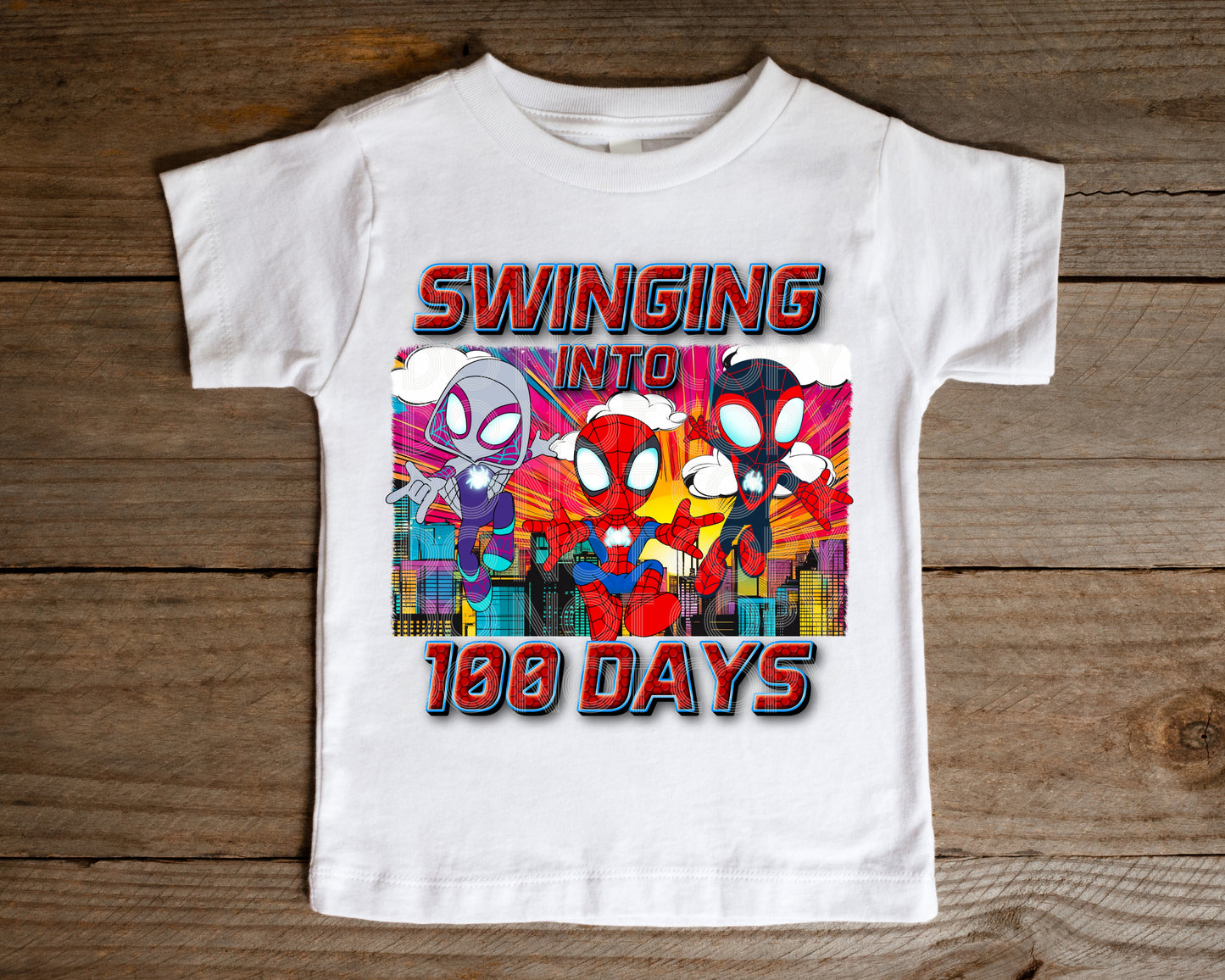Swinging Into 100 Days Tee