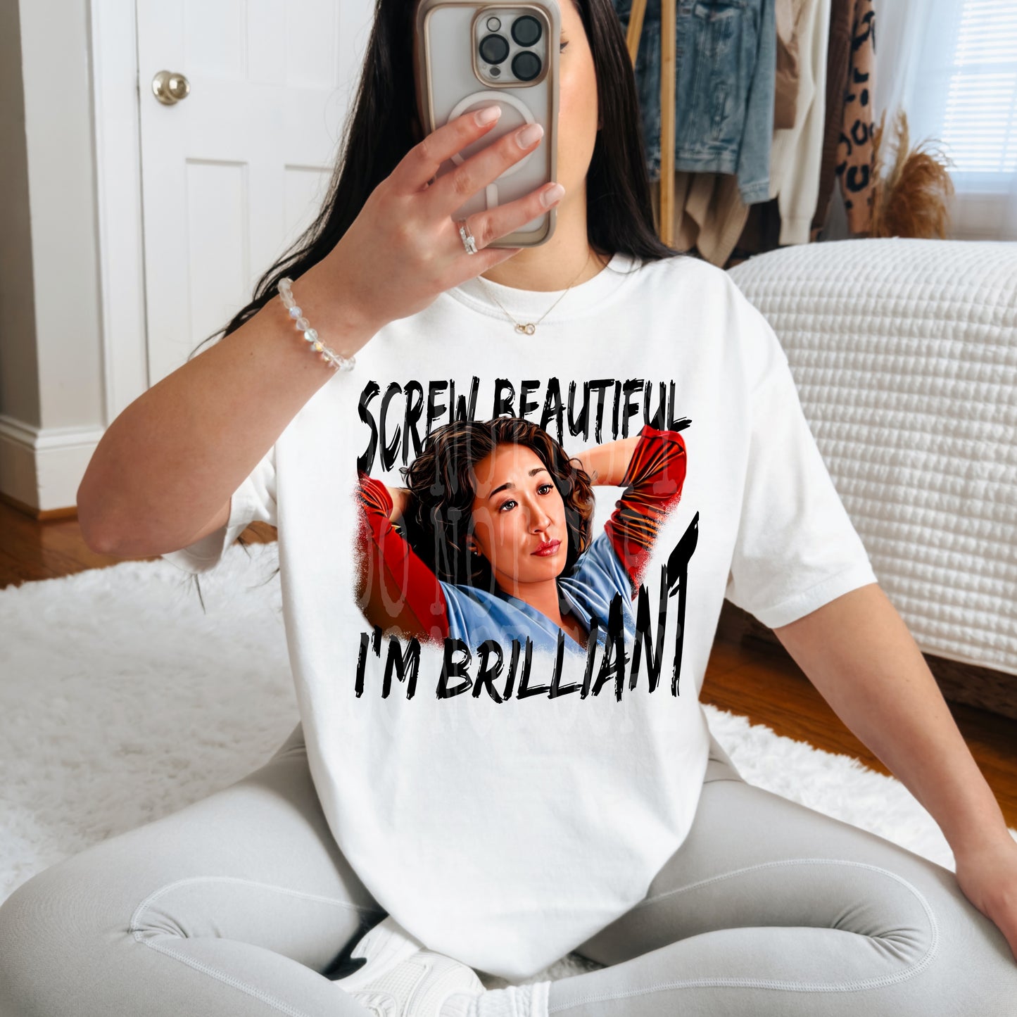 Screw Beautiful I'm Brilliant DTF