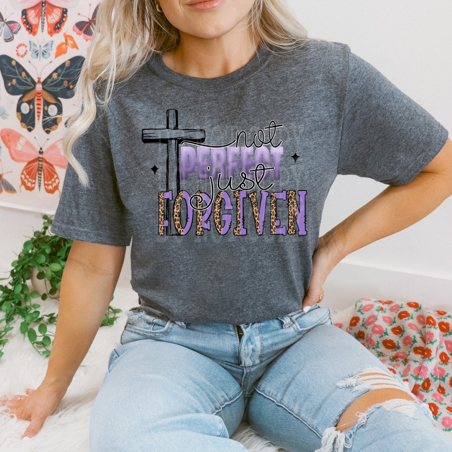 Not Perfect Just Forgiven DTF