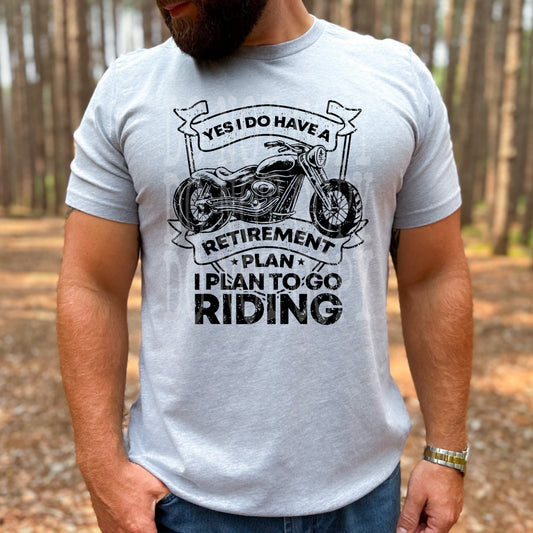 Single Color Retirement Plan DTF