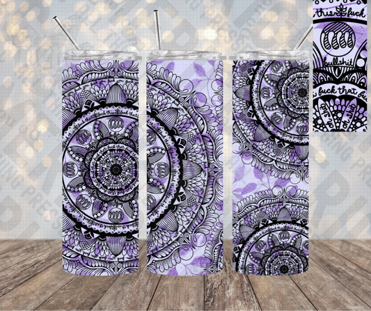 20oz | 30oz Purple Curse Mandala Tumbler 0056