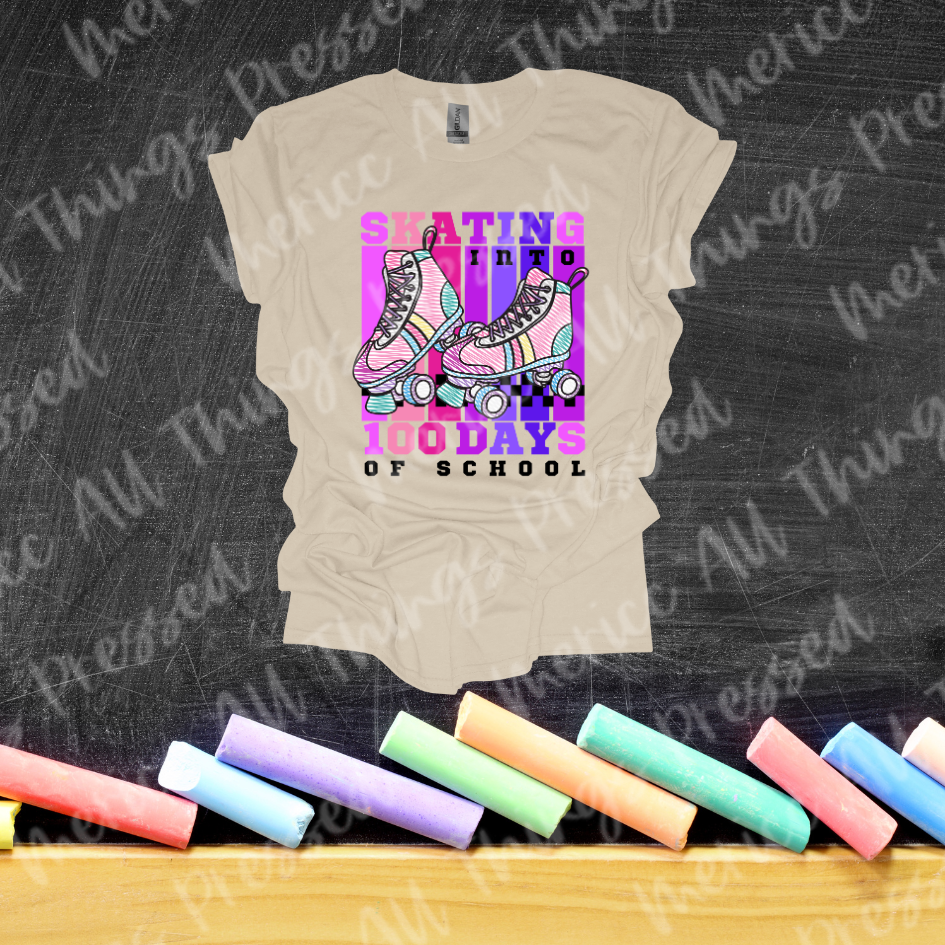 100 Days of School Roller Skates